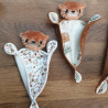 Duo de doudous loutres