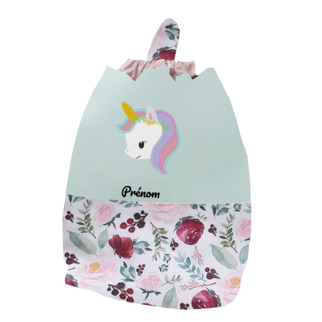 Sac coulissant bouille licorne