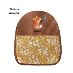 sac à dos façade brodée Renarde