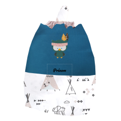Sac coulissant hibou indien