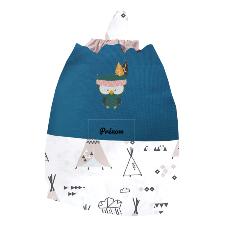 Sac coulissant hibou indien
