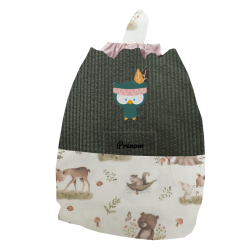 Sac coulissant hibou indien