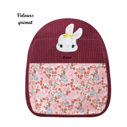 Sac brodé lapinette