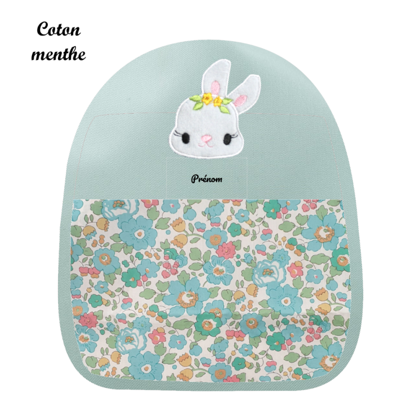 Sac brodé lapinette Sac brodé lapinette