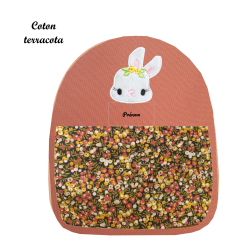 Sac brodé lapinette