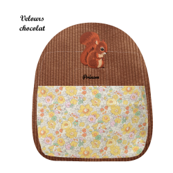 Sac à dos écureuil brodé