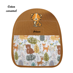 Sac façade brodée tigre