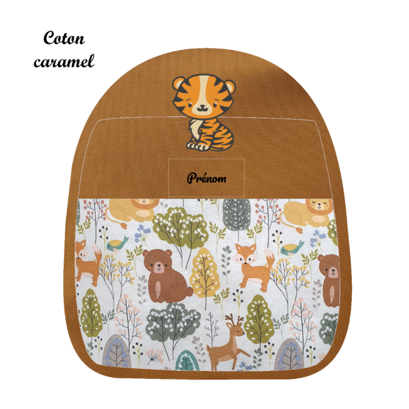 Sac façade brodée tigre Sac façade brodée tigre