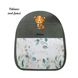 Sac façade brodée tigre