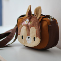 Sac bandoulière écureuillette