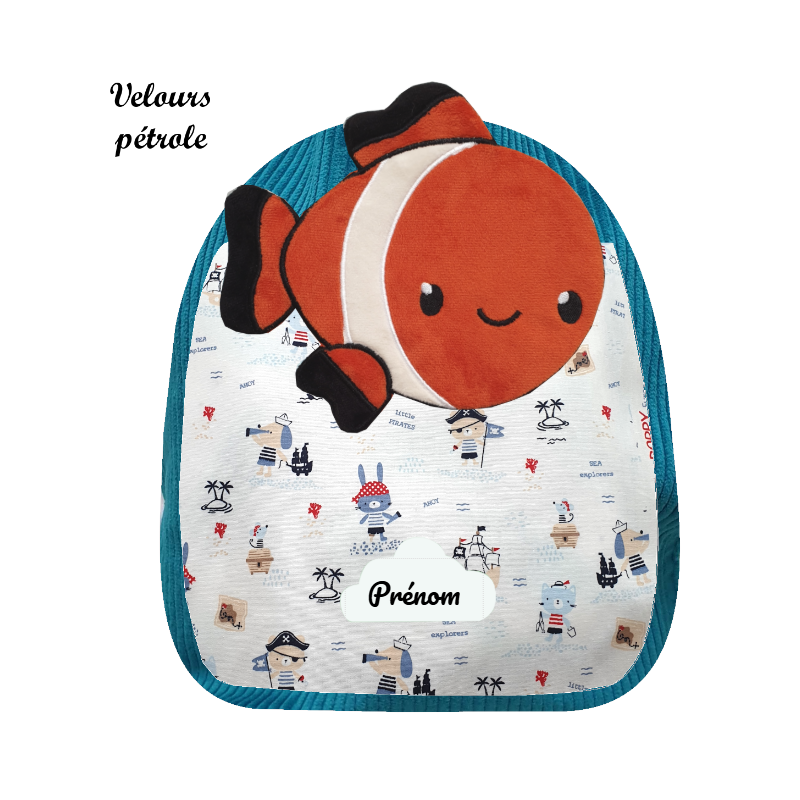 Sac à dos poisson clown