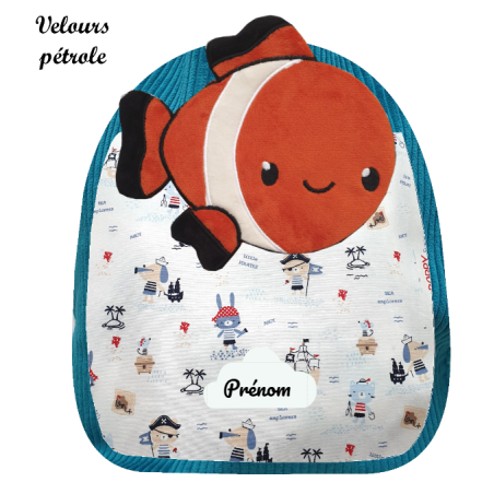 Sac à dos poisson clown