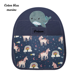 Sac brodé baleine