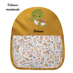 Sac brodé tortue