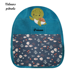 Sac brodé tortue