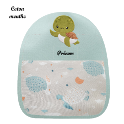 Sac brodé tortue