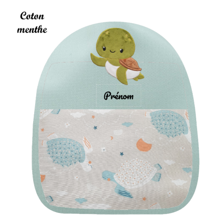 Sac brodé tortue