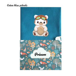 Carnet de santé ourson aviateur
