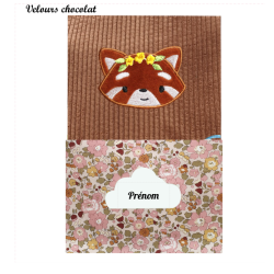 Carnet de santé panda roux