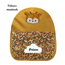 Sac à dos biche brodé