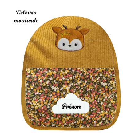 Sac à dos biche brodé