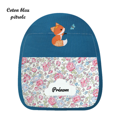 sac à dos façade brodée Renarde