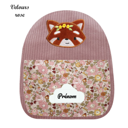 Sac brodé panda rousse