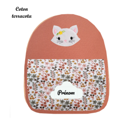 Sac à dos chat brodé