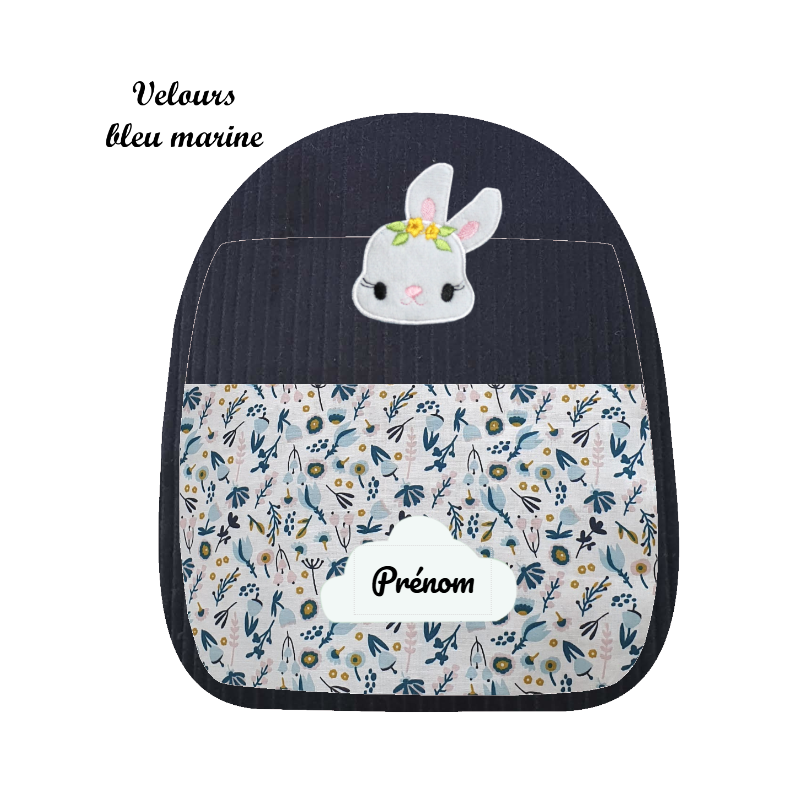 Sac brodé lapinette Sac brodé lapinette