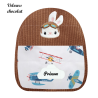 Sac brodé lapin aviateur