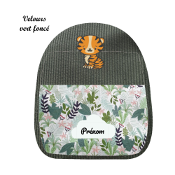 Sac façade brodée tigre
