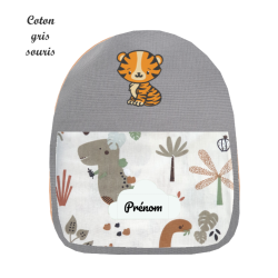 Sac façade brodée tigre
