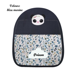 Sac à dos pandaloulette brodée