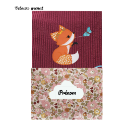Carnet renarde au papillon