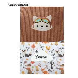 Protège carnet de santé renard aviateur