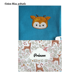 Housse de carnet bouille biche