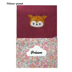 Housse de carnet bouille biche