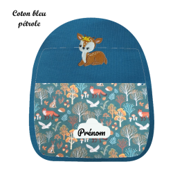 Sac à dos brodé biche