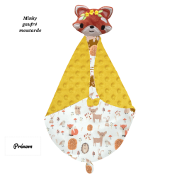Doudou couverture panda rousse