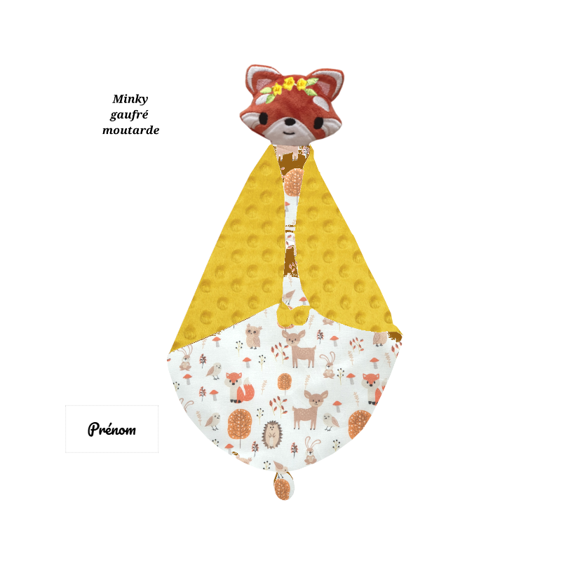 Doudou couverture panda rousse Doudou couverture panda rousse