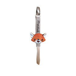 Attache tétine renard roux