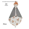 Doudou plaid écureuil