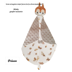 Doudou plaid écureuil
