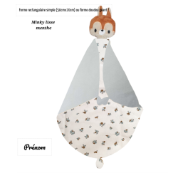 Doudou plaid écureuil