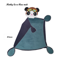 Doudou panda aviateur