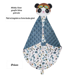 Doudou panda aviateur couverture
