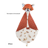 Couverture doudou renard roux