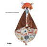 Couverture doudou renard roux