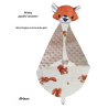 Couverture doudou renard roux