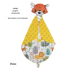Couverture doudou renard roux